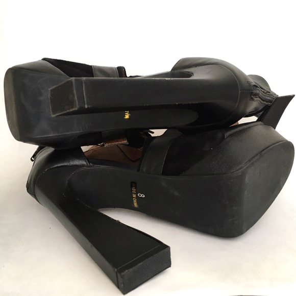 Jeffrey Campbell Ibiza Last Black Retro Platform 8 - Picture 5 of 7